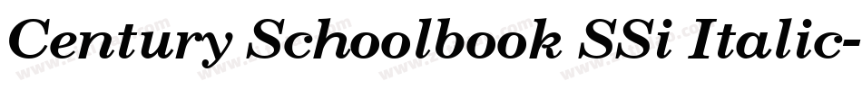 Century Schoolbook SSi Italic字体转换